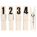 gigantische wasknijpers uit hout 'Numbers'