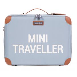Mini traveller koffer - Grijs & Ecru