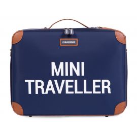 Mini traveller koffer - Navy & Wit