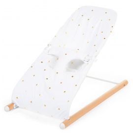 Hoes voor Evolux wipstoeltje - Jersey - Gold dots