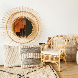Montana Kinderstoel met kussen - Natural - 40 x 40 x 56 cm