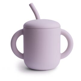 Drinkbeker met rietje - Soft Lilac