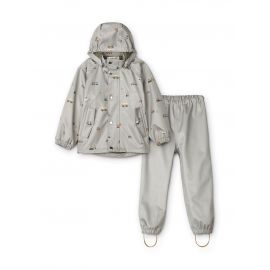 Parker printed soft shell jas en broek - Vehicles & dove blue mix