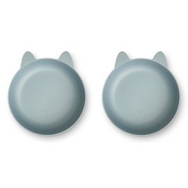 Solina kommetjes - 2-pack - Rabbit sea blue
