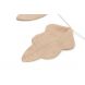 Lin français slinger met blaadjes - Sand - 128 cm