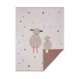 Tricot dekentje Tiny Farmer Sheep - 75 x 100 cm - GOTS