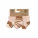 Terry sokken pink & caramel -Set van 3 paren - GOTS