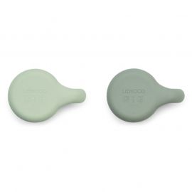 Kylie drinkbekers - 2-pack - Dusty mint & faune green mix