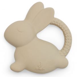Bijtring rubber Bunny - Nougat