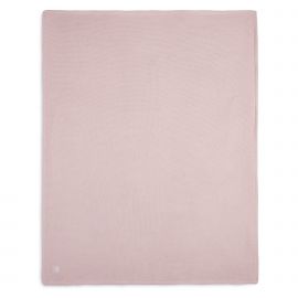 Deken Wieg Basic Knit - Pale Pink & Fleece - 75 x 100 cm