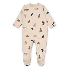 Boye baby jumpsuit - Miauw & Apple blossom mix
