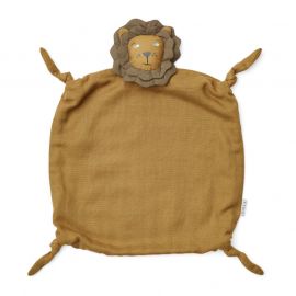 Agnete knuffeldoekje - Lion & golden caramel multi mix