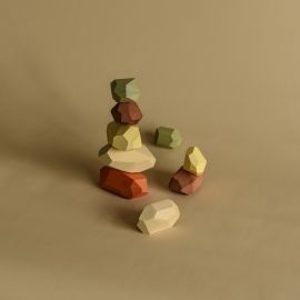Houten speelgoed - Balancing Stones Earthy