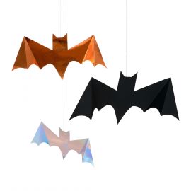 Halloween-decoratie hangende vleermuizen - Set van 8