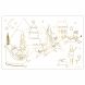 Set van 8 placemats om in te kleuren - Christmas