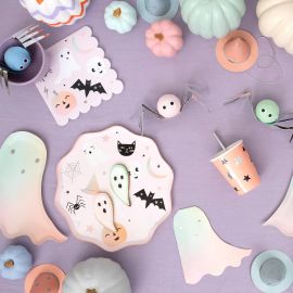 Set van 16 grote papieren servetten - Pastel Halloween