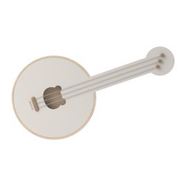 Chas banjo instrument - Sandy & oat mix