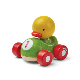 Plan Toys - Houten speelgoedauto Eend Racer