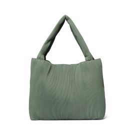 Green wrinkle mom-bag tas