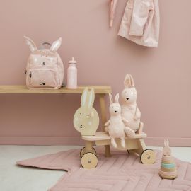 Houten fietsje met 4 wielen - Mrs. Rabbit