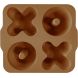 Set van 2 siliconen bakvormen XOXO - Woody Brown & Powder Grey