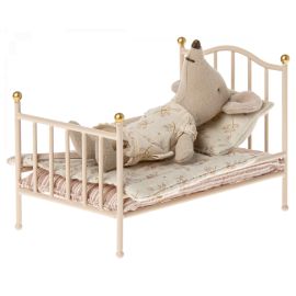 Miniatuur vintage bed - Roze