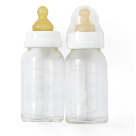 Glazen babyflesjes - 3-24 maanden - 120 ml - 2 stuks