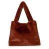 Mom-bag tas - Cacao Faux Fur