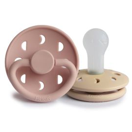 Frigg tutje Moon - 2-Pack - Silicone - Blush & Croissant