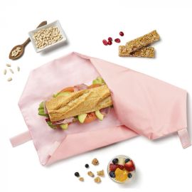 Herbruikbare en afwasbare foodwrap Boc'n'Roll - Square Pink