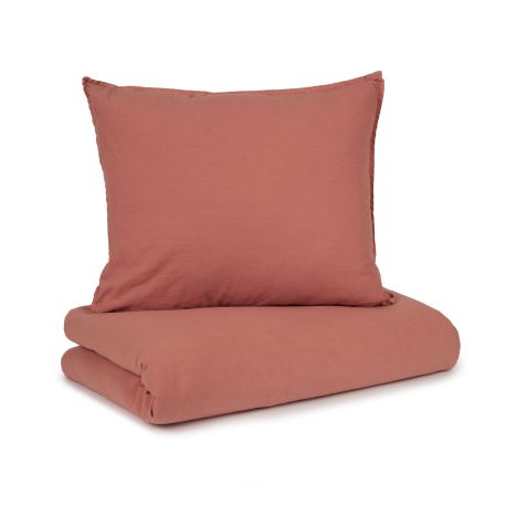 Wabi Sabi Dekbedovertrek 100x140 en kussensloop - Rosewood
