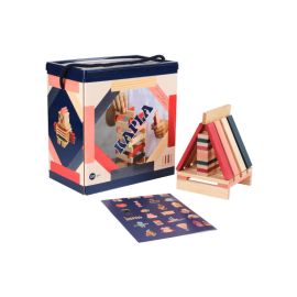 Doos Kapla met 120 plankjes - Blauw, rood, roze