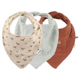 Veel 3 Bandana Bibs - Babbling Birds