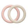 Siliconen Bijtring - Leaves - Strawberry Cream