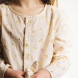 Pyjama's met ronde nek bloesem safran - 2 jaar