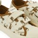 Kim canvas sneaker met velcro - Leopard Sandy