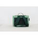 KLEINE LEREN SCHOOLTAS FLOWERS - PASTEL GREEN - Own stuff