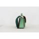 KLEINE LEREN SCHOOLTAS FLOWERS - PASTEL GREEN - Own stuff