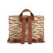 GET READY WATERPROOF PRE SCHOOL BAG A4 32.5X29X10 - BROWN WAVES