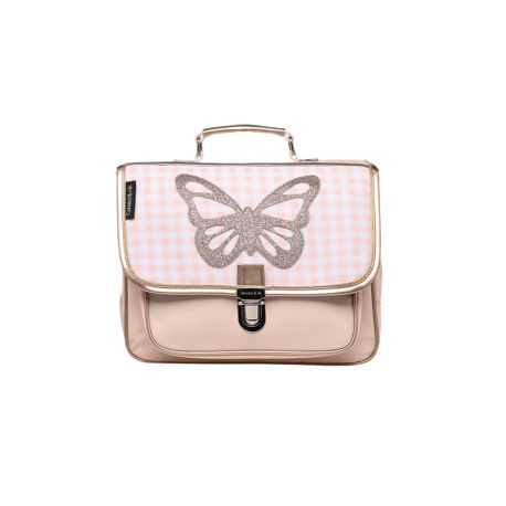 Schooltas - Pink Gingshot Butterfly - 32 cm - Nieuw