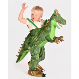 Den Goda Fen-Costume Jump-In Dinosaur Green 90x90 cm 3-8 jaar