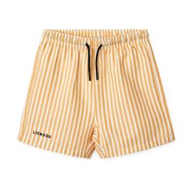 Duke strand shorts Y/D stripe Yellow Mellow/crème de la crème - Liewood