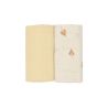 Set van 2 mousseline luiers M - 60x60 cm - Curry