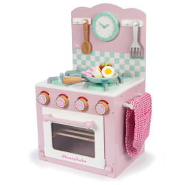Le Toy Van - Kookfornuis met oven - Roze - Houten kinderkeuken