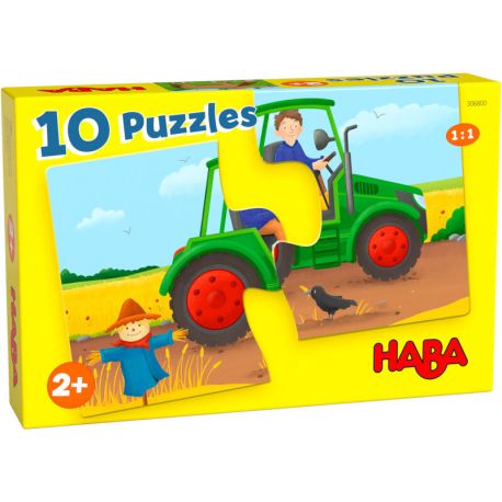 10 puzzels - Op de boerderij - Haba