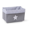 Childhome - Canvas Mand - 32x20x20 cm - Grey Stripes