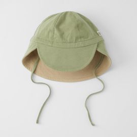 Omkeerbare zonnehoed - Olive green/Sandy beach - Cloby