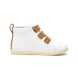 Schoenen I Walk Hi Court White Caramel - Bobux