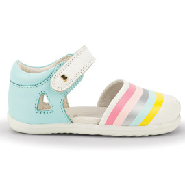 Schoenen Step Up Twist Mist Silver Rainbow Print - Bobux