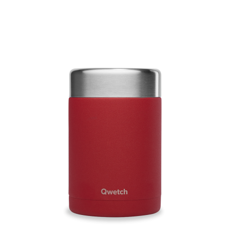 Roestvrijstalen geïsoleerde lunchbox - GRANITE - Rood - 600ml - Qwetch